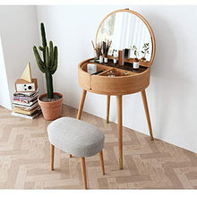 CNRGHS Toilette Semplice per Camera da Letto Domestica - Flip Cover Design Unico Multifunzionale Tavolo da Trucco Creativo da toeletta Contenitore per Cosmetici