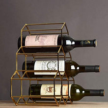 CYQ Portabottiglie per Vino Decorazione per portabottiglie in Metallo per Uso Domestico Portabottiglie per Vino Portabottiglie per Bar 35x34x17cm Portabottiglie per Vino Rosso