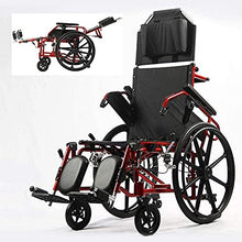 Carrozzine Semoventi, Trasportabili da Viaggio Schienale Alto Semovente, in Lega di Alluminio Pieghevole con Schienale Rimovibile Pneumatico Non Pneumatico Pedali Regolabili Disabilitati/El A