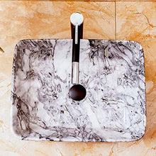 William 337 WYZ Lavabo in Ceramica, Arte sopra Il Contro Lavatoio lavandino del Bagno Guardaroba Wash Stand (49x38x14cm) Room