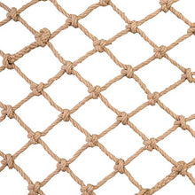 3 * 5m Scala Balcone Rete anticaduta Rete Protettiva Rete Protettiva Canapa Corda Rete Rete sicura for Bambini Retro Bar Soffitto Rete Appeso Vestiti Rete da Arrampicata Rete Corda 15 cm