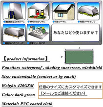 Vele parasole LQ Incatramata Canopy Tenda -Tarp Copertura Impermeabile, Grande Multi-Purpose, Lonas para cubrir El sol Y La Lluvia, for Tarpaulin Tende, Barche, Camper, Patio Sail (Size : 3.8x5.8-m)