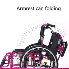Carrozzine Semoventi, Trasportabili da Viaggio, Leggere Pieghevoli Portatili Semoventi con Poggiapiedi Comfort Cuscino del Sedile Senior/Disabili Trolley in Lega di Alluminio Senior/Disabili A