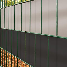 blumfeldt Pureview 2 Rotoli di di Copertura PVC Protettivo per Giardino o Recinzione (35 Metri x 19 cm, 60 Fascette, Spessore di 450 g/m²) Grigio Scuro
