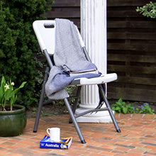 Park Alley PA-4970 Set Sedie Pieghevoli HDPE, Bianco, 24 x 48 x 87 cm