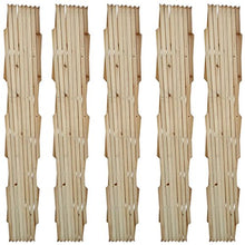 Tidyard Set 5 Pz Recinzione con Traliccio Estensibile in Legno | 180 x 90 cm