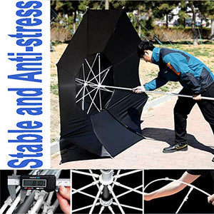 Aly 200/220/240/265 cm Ombrellone da Spiaggia Portatile con Ancoraggio a Sabbia e palo in Alluminio inclinabile Antivento Protezione UV 50+ con Borsa da Trasporto per Giardino Esterno