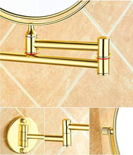 Specchio Bagno, Specchio Ingranditore, Specchio da Trucco, 3X Ingrandimento, 20 cm Doppio Faccia Specchio a Parete, Specchio da Parete Girevole e Rotondo, Allungabile, per Bagno, Spa, Hotel