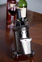 Clever Creations - portabottiglie in Acciaio Inox - Design di Alta qualità e Ampia Base Stabile - per Bottiglie di Vino Standard - Sacca da Golf
