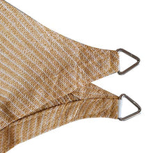 Rebecca Mobili Telo Tenda A Vela Giardino Beige Rettangolare Polietilene Protezione Raggi Solari Anelli Rinforzati Outdoor Barca Terrazzo 4x5 mt (cod. RE6344)