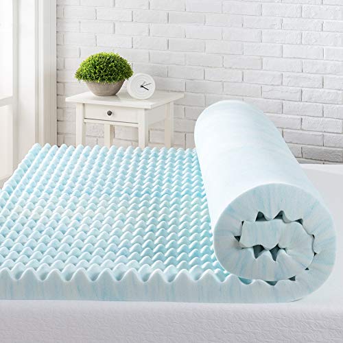 Zinus Materasso in gel con flusso d'aria da 7,6 cm, Topper viscoelastico con sollievo dalla pressione, schiuma certificata CertiPUR-US, rivestimento in scatola, 150 x 200 cm, Memory Foam, 200 x 150 cm
