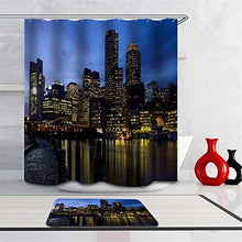 LIYAN Combinazione Bagno. Immagini Chiare E Colori Vivaci Rendono Il Tuo Bagno Pieno di Vita. Accessori da Bagno. La Città Che Si Illumina.