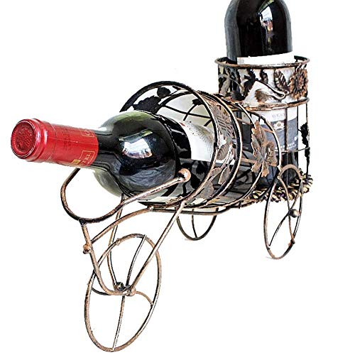 LHQ-HQ cremagliera europea del vino, arte di ferro, supporto di bottiglia di vino, bronzo, vite auto in ferro battuto, Wine Rack di esposizione del supporto in dispensa Cantina Cucina Soggiorno Standi
