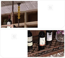 Leifeng Tower Classico Wine Rack Domestica attaccatura del Supporto di Wine Glass battuto Materiale Ferro Hanging Cup Holder (Color : Bronze)