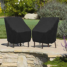adfafw Copertura Impilabile per Patio Copertura per Sedia Impermeabile, Protezione per Sedia Reclinabile in Rattan per Veranda, Antivento, Anti-UV, Resistente
