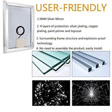 AUPERTO Specchio da bagno a LED – 50 x 70 cm specchio da parete con sensore a tocco, bianco caldo/bianco caldo, sospensione verticale o orizzontale