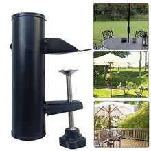 SH-Flying Supporto per ombrellone per ringhiera/corrimano per Balcone, Supporto per ombrellone Molto Robusto, Supporto per palo per ombrellone per Balcone per ringhiere Orizzontali