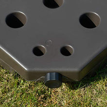 Outsunny Basamento per Ombrellone Decentrato da Giardino con Base a Croce, Set 4 Mattonelle in HDPE da 66x45x10cm