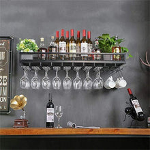 LYQZ Cremagliera del Vino fissata al Muro, griglia Creativa Che appende Il Supporto del Vassoio di Vetro di Vino Grande Decorazione della Parete della Struttura dell'unità per Cucina/Bar/ristorant