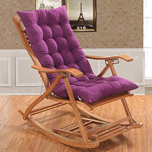 eewopjkj Cuscini per sedie a Dondolo Cuscino per Panca Trapuntato Cuscino per Divano Addensato Cuscino per Divano da Esterno per Interni Cuscini per sedie Pieghevoli in Rattan-Viola 48x120 cm (19x47
