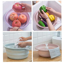 Bongles Cucina Multifunzionale Pieghevole Camping Lavatoio Lavatoio Silicone Lavabo Pieghevole Benna Accessori Bagno Colore Casuale