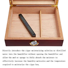 Cigar Humidor, Sigaro Umidificazione della Cassa del Contenitore di Legno Solido Legno di Cedro Humidor Piano di Sigaretta della Vernice (260 * 223 * 65MM),A