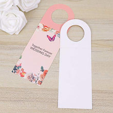 UPKOCH 20Pcs Etichette Regalo in Carta Kraft Riutilizzabile Vino Appeso Carta Matrimonio Vino Appesi Segni (Rosa)
