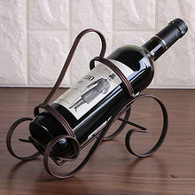 ZHIQ Portabottiglie Singolo Portabottiglie in Filo Metallico, Portabottiglie Creativo, Espositore da Vino Indipendente da Appoggio, Regalo novità per la Decorazione Domestica della Cucina