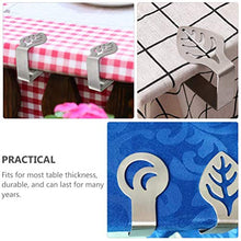 Cabilock 6 Pezzi Clip per Tovaglie Morsetti per Copritavolo in Acciaio Inox Supporti per Tovaglie da Esterno per Interni per Picnic Campeggio Pasqua Compleanno Festa di Nozze Forniture per