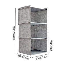 PPING organizzatore Armadio da Appendere Custodia per Appendere scarpiera appesa soluzioni per riporre Le Scarpe deposito della Borsa Gray,3