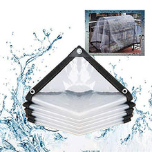 Waterproof MDELRuldeⓘ Balcone Teloni Impermeabile Trasparente, telone Impermeabile in plastica,Spessore 0,2mm Copertura Esterna per Tende da Sole Serra vegetale (Color : Chiaro, Size : 2x2m)