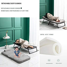 CJSWT Telaio per Letto Pieghevole con Materasso, Materasso a foltaway, Letto Singolo Portatile Letto con Ruote per Campeggio per Ufficio, Letto per Gli Ospiti Regolabile