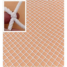FCXBQ Rete di Sicurezza per Bambini Rete da carico Rete da Calcio Grassetto 5mm / 5cm per Giochi per Bambini Decorazione per la casa (Bianco) Rete Protettiva per Rete di Sicurezza tettiva (dimensi