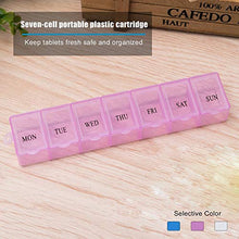 Courage Ouyang - Contenitore portatile con 7 griglie settimanali per medicine e pillole, dimensioni portatili