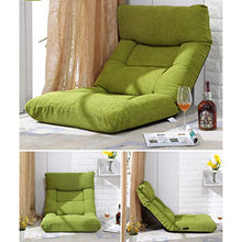 SMC Sofà Pigro Pieghevole Pieghevole del Letto della Sedia del Salotto della Finestra della Baia del Computer del dormitorio del Cuscino Pigro del Carrello (Color : Green)