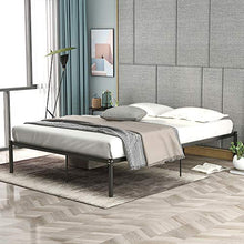 WGYDREAM Letto Struttura Letto in Metallo Letto Singolo Nero Base per Rete Solida Grande Struttura Letto con Spazio di Archiviazione per Adulti Bambini Bambini, 200x140 Cm