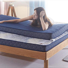 Nileco Pieghevole Materasso Trapuntato,Addensare Tatami Tappetino Materasso Futon Rotante Caldo Dormire Pad Schiuma di Memoria per Dormitorio Studentesco, Home-c Gemello
