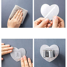 ZXCASDF Mobilia Mop Acciaio Fermaglio Mop Specchio Gancio Amore Acciaio Forte Disegno Viscosa Punzonatura Libero Mop della Clip Bagno Impermeabile Antiscivolo Cremagliera Scarico A Muro