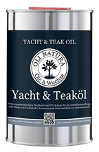 OLI-NATURA yacht e olio di teak (olio per legno per esterni, protezione UV), contenuto: 1 litro, colore: teak