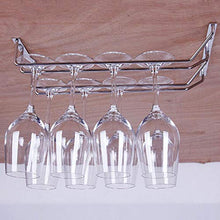 Aomerrt 27/35 / 55cm 3 Dimensioni Supporto per calici per portabottiglie in Vetro da Vino sotto Il Mobile Home Bar Pub, 27CM