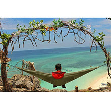NatureFun Amaca da Campeggio da Viaggio Ultraleggera | Capacità di Carico 300kg,(275 x140 cm) Traspirante,Nylon da Paracadute ad Asciugatura Rapida | 2 x Moschettoni Premium,2 x Corde in Nylon Incluse