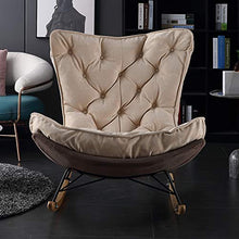 XinQing-Sedia a Dondolo Balcone Pigro Sedia a Dondolo in Tessuto reclinabile in Tessuto Snail-Style shood shood Chair 95x90x90cm
