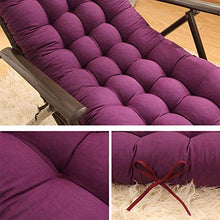 WCY Cuscini da Oscillazione Sedia a Dondolo, Salotto Cuscini di Vimini Cuscini addossendisci Window windotto Opaco da Pack da Esterno da Esterno Cuscino-Viola 155x48x8cm (61x19x3in) yqaae