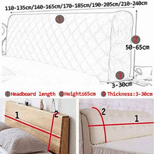 Copri Testata Letto Elasticizzato Fodera per Testiera del Letto Spesso Tessuto di Seta del Latte all-Inclusive Letto Matrimoniale Singolo Copertura per La Protezione della Testata,H-Length:140-165cm