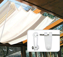 Windhager barile Gancio a Botte per Il Fissaggio di Vele, Tenda da Sole in Corda, 30 Pezzi Set con Viti in Acciaio Inox, 10701, Bianco, pz