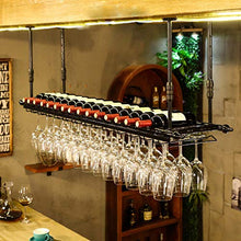 Wine Rack Gqq @ Portabottiglie da Soffitto Portabicchieri Sospeso Supporto per Vetro A Parete Scaffale di Vetro del Vino Rosso Capovolto Bar Supporto per Calice Porta Calici per Cucina da Bar
