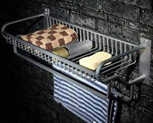 PYROJEWEL Bar Parete Rail Parete Rail Rack Appendiabiti Bagno Rack Grande capacità Alluminio dello Spazio Rack con Bar Bagno mensola da Bagno