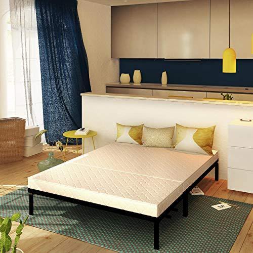 Baldiflex , Materasso per Divano Letto in Memory Foam Brio Prontoletto Memory, con Piega su Seduta, Ortopedico, ergonomico, Anallergico, 160x190x10cm - Arredi Casa