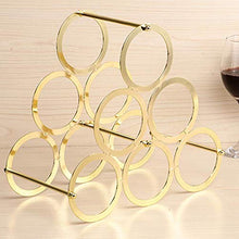 KUMOPYU Portabottiglie Portabottiglie da Vino Mobile Portabottiglie per Whisky Espositore in Metallo Espositore per Bottiglie di Vino da Cucina - Oro Porta Vino Arredamento Casa Porta Bottiglie