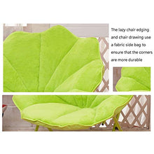 RENJUN- Sedia Pieghevole Moon con Schienale Comoda Poltrona Telaio in Acciaio Ideale for Dormitorio Balcone Interno Ed Esterno Verde 77 × 84 × 52 Cm